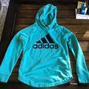 Like new lightweight teal Adidas Hoodie size Small